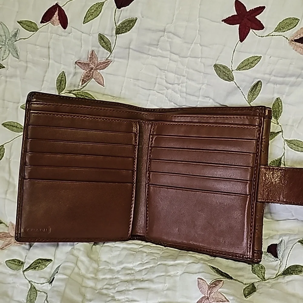 Coach Signature Leather Wallet - Picture 4 of 17